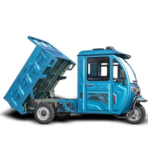 Tricycle électrique de livraison, fermé, trois roues, léger, couleur bleue, 60V, usage commercial - Product Image 4