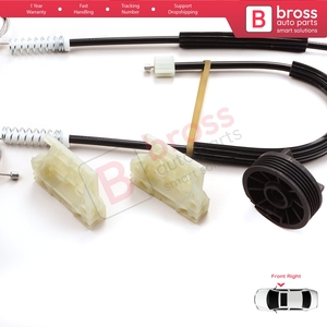 Kit de réparation de lève-vitre BWR905, porte droite, pour 3 Crossback SA SB 2009 et après, 3 portes HB Cabriolet 9222FV - Product Image 5