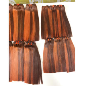 Haute qualité peau super lisse trame usine directe brésilien vietnamien HD Piano couleur foncée Double luxe Bonestraight - Product Image 3