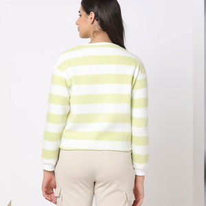 Nouveau sweat-shirt pour femme avec uni à la mode à manches longues personnalisé couleur unie polaire Fitness pas cher prix élégant femmes sweat - Product Image 4
