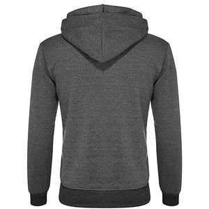 Sweat à capuche zippé en coton pour homme sur mesure, veste en polaire douce, style streetwear, broderie 3D, OEM ODM, usine, vente en gros de vêtements - Product Image 3