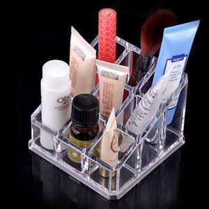 Compact Acrylic Table Stand <b>Shelf</b> Perfect Organizing Cosmetic Item Like Brushes, Lipsticks, and Nail Polishes in a Sleek Display - Product Image 4