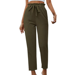 Pantalon Offre Spéciale coupe ajustée personnalisé en coton et polyester uni avec logo personnalisé - Product Image 1