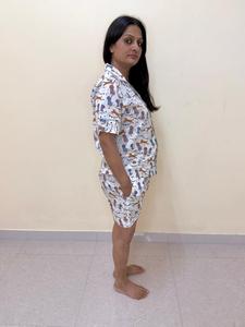 Pijama de algodón para mujer, conjunto de trajes de noche de 2 piezas, precio al por mayor - Product Image 3