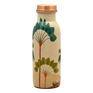 Nueva botella de cobre simple Última llegada Botella de cobre de metal con diseño impreso Botella de cobre Directo a precio de fábrica de La India - Product Image 1