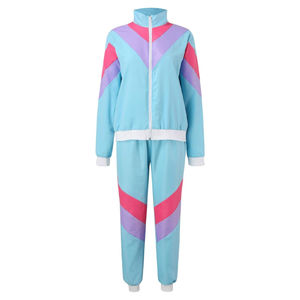 Ensemble coupe-vent vintage personnalisé de haute qualité pour hommes 2025 Survêtement deux pièces en nylon zippé à motif solide pour l'hiver - Product Image 1