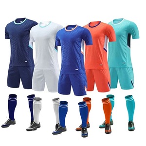 Uniformes de football pour enfants et hommes, maillots de football pour jeunes enfants, ensembles d'entraînement pour garçons et filles, combinaison de sport à manches courtes - Product Image 1