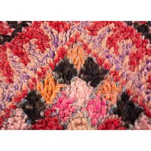 Tapis en laine noués à la main Nuray, géométriques, 9x12, rectangulaires, avec motif abstrait, pour la maison, le salon, la chambre à coucher, Pae-4612 en rouge orange - Product Image 3