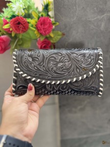 Elegante funda de teléfono de mano multiusos de cuero de vaca para mujer, impermeable, moda Vintage para invierno y verano - Product Image 4