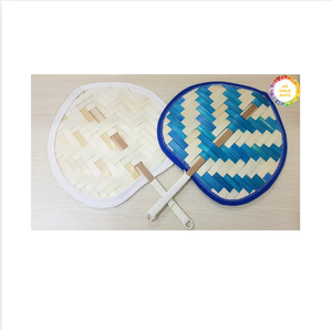 พัดลมเป่ามือไม้ไผ่วัสดุไม้ไผ่ธรรมชาติที่มาจากเวียดนามเหมาะสำหรับกิจกรรมฤดูร้อนการตกแต่งแบบดั้งเดิมและขายส่ง - Product Image 4