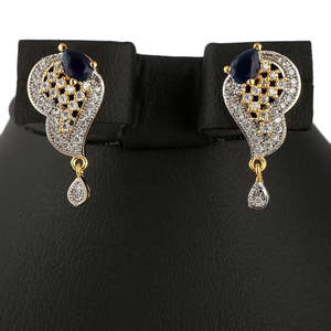 American Diamond <b>Locket</b> Set - Multi - Product Image 2