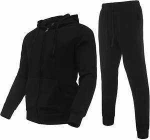 Chándales de jogging de algodón 100% ajustados personalizados para hombre, sudadera de carga bordada con capucha, parte inferior activa para entrenamiento - Product Image 4