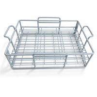 Panier de nettoyage industriel en acier inoxydable enduit de nylon sur mesure pour le lavage ultrasonique et le décapage des pièces métalliques
