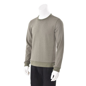 เสื้อสเวตเตอร์คอกลมสำหรับผู้ชายและใส่ได้ทั้งชายและหญิงผ้าคอตตอนสีล้วนแห้งเร็ว - Product Image 6