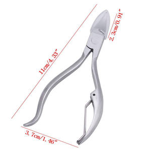 Diseño superior personalizado 2024 pinza profesional para cutículas de uñas de acero inoxidable cutícula dedo del pie herramienta para uñas encarnadas pinza para cutículas - Product Image 6