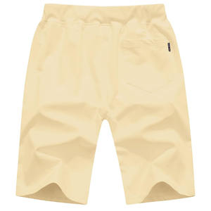 Short d'été décontracté tendance pour hommes en polyester lavé et élasthanne anti-rides avec décoration en dentelle avec logo personnalisé - Product Image 2