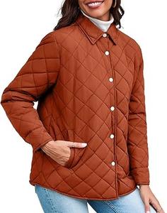 Custom Made Lightweight <b>Quilted</b> Spring Puffer Jackets Oversized Solid Color Waterproof Eco-Friendly <b>Quilted</b> Jacket Breathable - Product Image 4