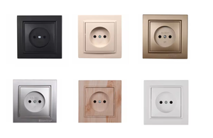 ซ็อกเก็ตฝังผนังไฟฟ้า IP22 220V 16A สีขาวทันสมัยเต้ารับไฟฟ้าติดผนังแบบไม่มีสายดิน ABS พลาสติกทองแดงมาตรฐาน eu/uk - Product Image 2