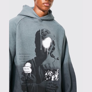 Sudadera con capucha holgada de calidad superior para hombre, Sudadera con capucha con logotipo personalizado de fabricante personalizado de gama alta para hombre - Product Image 6