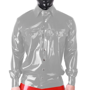 Camisas de Cuero Genuino para Hombre de Alta Calidad, Diseño Personalizado, Camisa de Cuero PU al por Mayor, Camisas Ligeras de Manga Larga - Product Image 5