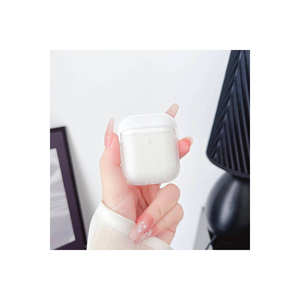 Netzy Transparent TPU Airbag Shockproof Case for Apple for <b>AirPods</b> Heavy Duty Waterproof Protective <b>Cover</b> with 3D Design - Product Image 4