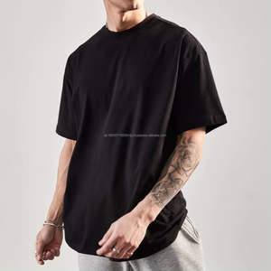Camiseta Lisa de Primera Calidad, al por Mayor, Unisex, Personalizable con Logotipo en la Parte Delantera, Cuello Redondo, Corte Regular, Estilo Hip Hop para Hombre, 100% Algodón Transpirable - Product Image 4