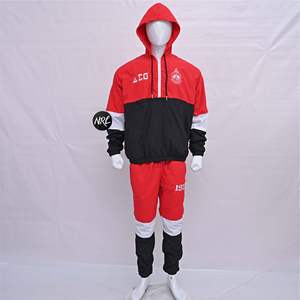 ชุดกีฬาสำหรับวิ่งกันลมโพลีเอสเตอร์100% กันน้ำสไตล์สตรีทของผู้ชายพิมพ์โลโก้ตามสั่ง - Product Image 6