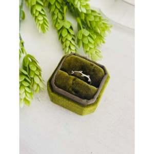 Southwest-Made Simple Sterling Silver Leaf <b>Ring</b> Vintage Bohemian Geometric Design Rhodium Claw Free for Children Adults Gift - Product Image 3