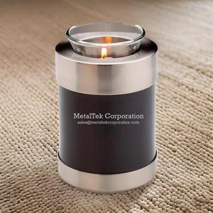 Tealight Niño Cremación Urna Keepske Cenizas Personalizado Color Marrón Venta al por mayor Precio bajo Urnas funerarias Tubo Forma cilíndrica Urnen - Product Image 3
