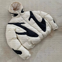 Blouson Bomber d'Hiver Unisexe pour Homme, Style Urbain, Tricoté, Réversible, Imperméable, Fermeture Éclair, Rembourré en Polyester, Chaud, avec Capuche