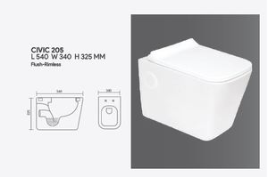 2024 Dernière collection de toilettes murales avec housse de siège à fermeture douce avec emballage de haute qualité - Product Image 3