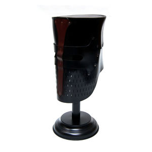 หมวกกันน็อคหุ้มเกราะหนังสำหรับตกแต่งแนววินเทจหมวกกันน็อคหนังสไตล์เยอรมันตกแต่งคุณภาพสูงสินค้าให้เป็นของขวัญ - Product Image 5