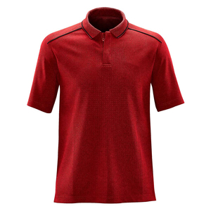Camisas de Hombre de Primera Calidad, Color Personalizado, Patrón Liso, Tejido de Poliéster de Punto, Manga Corta, Antiencogimiento, Casual, Online - Product Image 1