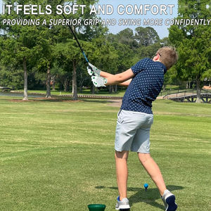 Gants de golf pour hommes en cuir Cabretta de haute qualité, personnalisés, pour gaucher, antidérapants, imperméables, avec sangle de poignet réglable, personnalisables - Product Image 6