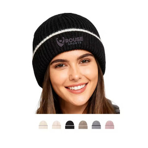 Custom Winter Knitted <b>Beanie</b> Hat for Men & Women Warm Acrylic <b>Slouchy</b> Skull Cap OEM ODM Wholesale Knit <b>Beanies</b> - Product Image 2