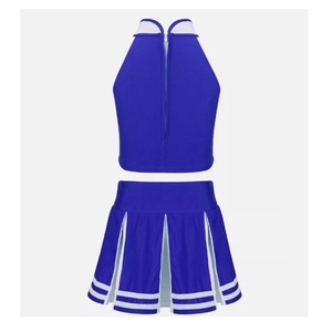 Ensemble d'uniformes de pom-pom girl avec jupe deux pièces imprimée par sublimation et haut Vente en gros de vêtements de performance pour équipes de sport - Product Image 2