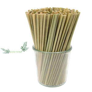 Tendance chaude 2025!! Pailles d'herbe jetables papier durable accessoires à boire en bambou pour bar boîte emballée tendance Vietnam - Product Image 1