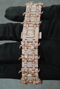 Reloj de Lujo con Diamantes Cultivados en Laboratorio, Estilo Hip Hop, con Incrustaciones de Diamantes, Hecho a Mano, Regalo para Hombres y Mujeres, Reloj Personalizado - Product Image 5