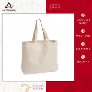 Bolsas de compras de lona de algodón de color crema de excelente calidad de larga duración y alta durabilidad a un precio de mercado impresionante - Product Image 3