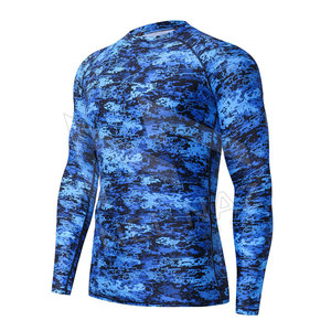 Vente en gros de haute qualité Jiu Jitsu Rash Guard personnalisé à manches longues MMA Compression Rash Guard pour hommes - Product Image 1
