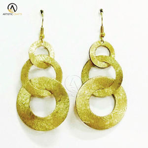 Pendientes de joyería de diseñador irregular de moda para mujer, tamaño personalizado con elegantes cajas de madera - Product Image 2