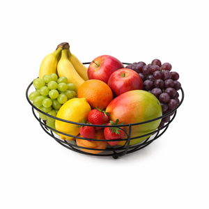 Decorative Fruit Bowl Modern Fruit Counter Fruit Bowl Tabletop Fruit <b>Basket</b> Round <b>Wire</b> Fruit Bowl Open <b>Wire</b> Fruit <b>Basket</b> - Product Image 2