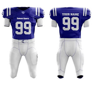 Maillot de rugby surdimensionné cousu Uniforme de football américain respirant avec une longueur de manches courtes de style unique - Product Image 1