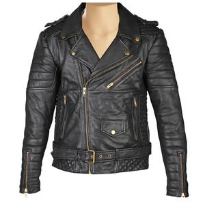 Veste en cuir pour homme, nouvelle arrivée, logo personnalisé, col rabattu, service OEM, cuir véritable respirant, vestes pour homme personnalisées - Product Image 2