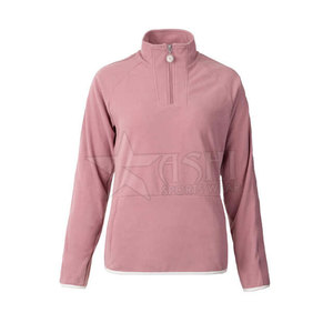 Alta calidad de las mujeres de gran tamaño 1/2 Zip Classic Lounge Style Sudadera con logotipo personalizado ajustable media cremallera Pullover Horse Products - Product Image 1