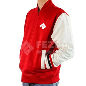 Versatile Letterman <b>Jacket</b> for Men with Stand Collar and Front Logo <b>Waterproof</b> Breathable Eco-Friendly Winter <b>Jacket</b> - Product Image 3