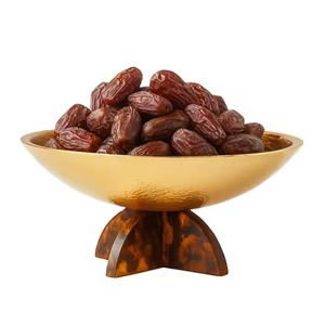 Tazón Dorado Brillante para Fruta con Base Brillante, Plato Islámico para Postres, Decoración de Mesa para Ramadán, Regalo Popular para Fiestas - Product Image 3