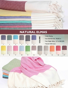 ผ้าขนหนูชายหาด DAFNI BIG PAZAR สีม่วง ลายก้างปลา พิมพ์ลาย ผ้าเทอร์รี่ ผ้าฝ้าย ซักได้ พร้อมพู่สีขาว น้ำหนักปานกลาง HDPE - Product Image 3