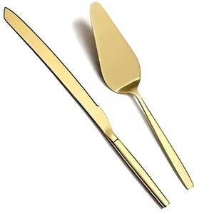 Stainless Steel Handmade Luxurious Premium Quality Wedding Birthday Party <b>Cake</b> <b>Server</b> & Knife Set Modern <b>Cake</b> <b>Server</b> <b>Cake</b> - Product Image 5