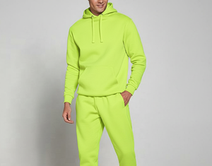 Chándal de Forro Polar con Capucha de Corte Regular Premium para Hombre |   Ropa Deportiva de Color Personalizado Sólido |   100% Algodón Transpirable y Antibacteriano - Product Image 3